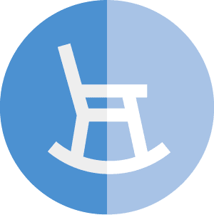 LiUNA membership perk icon of rocking chair for pensions