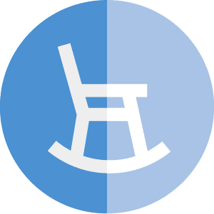 LiUNA membership perk icon of rocking chair for pensions
